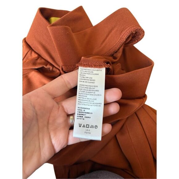 Maeve by Anthropologie Shiloh Wide Leg Pull On Pants size S Rust Orange - Picture 11 of 13